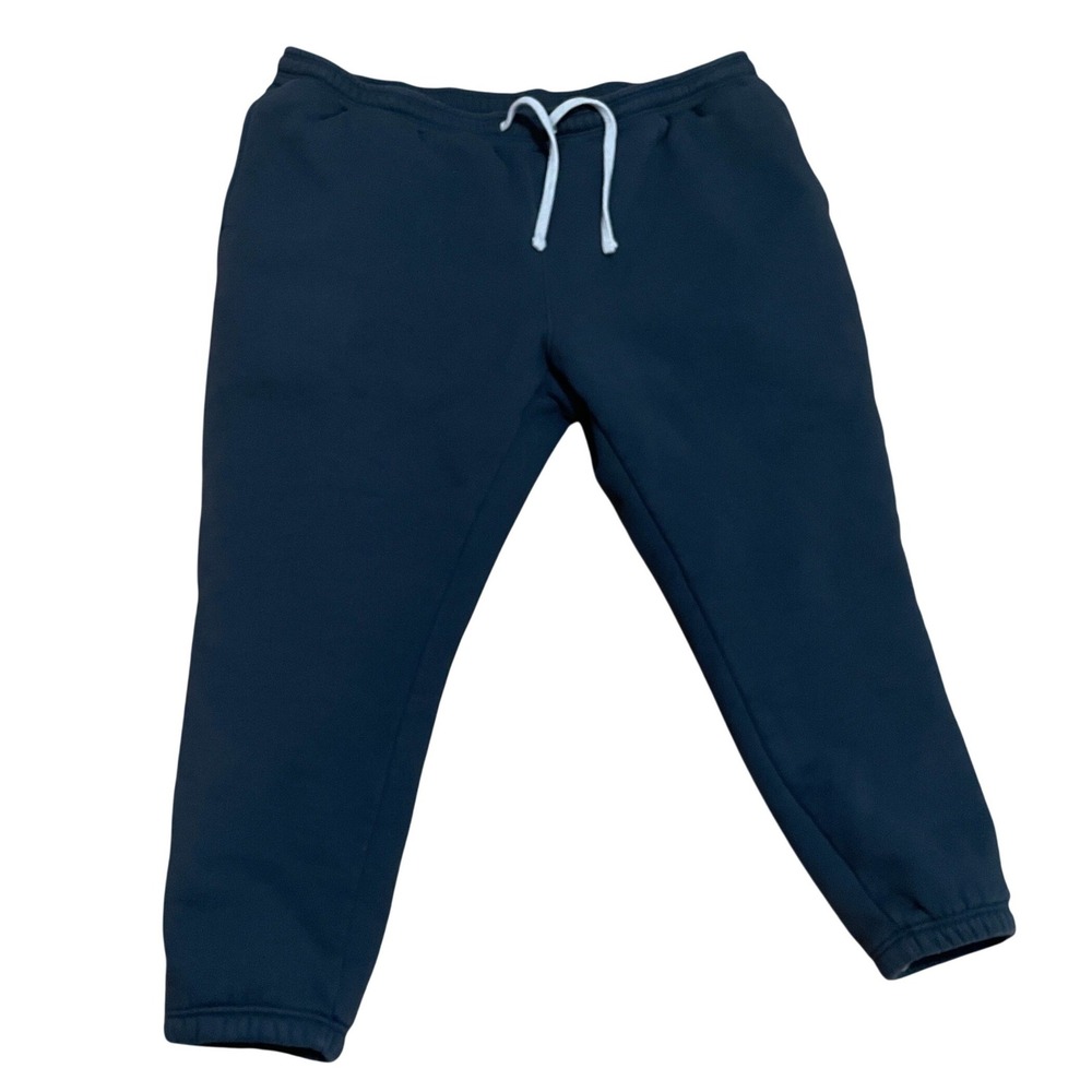 Eddie Bauer Women's 2XL Navy Blue Sherpa‎ Lined Fleece Joggers Sweatpants